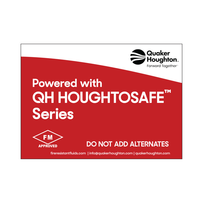 QH HOU Fire Resistant Fluid 5" x 7" Decals (pack of 5)