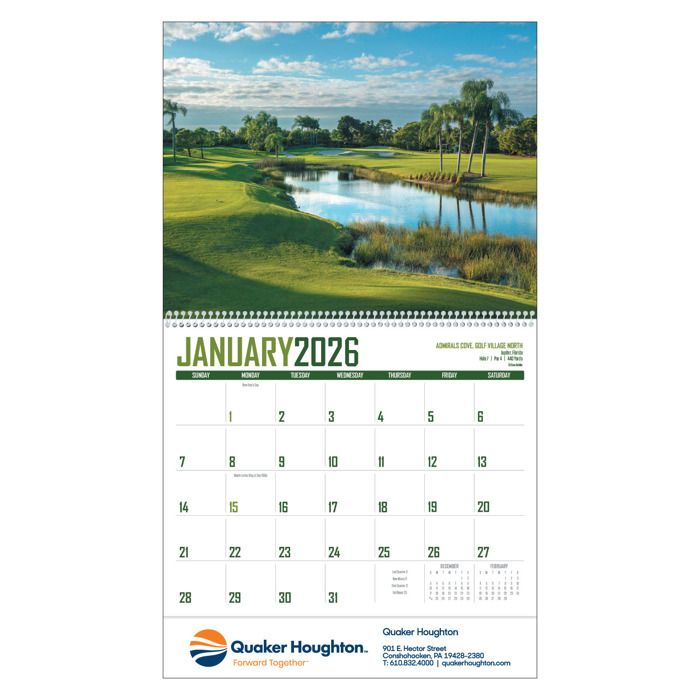2026 Golf Calendar